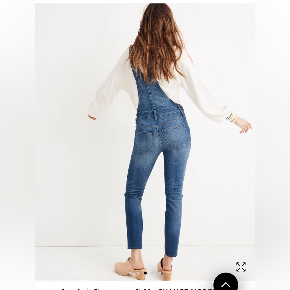 Madewell Skinny Overalls in Jansing Wash - Picture 3 of 9